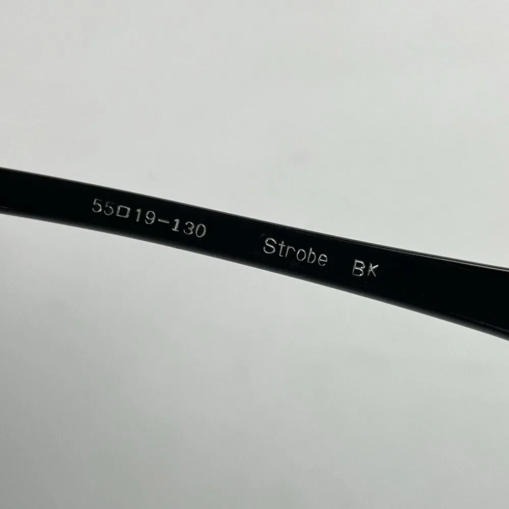 Oliver Peoples Strobe Eyeglasses FRAMES Black Jewels 55-19-130 Japan
